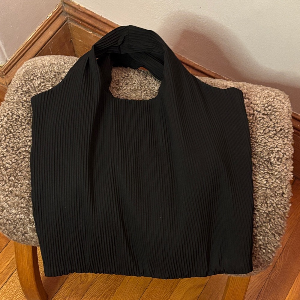 COS Black Pleated Bag